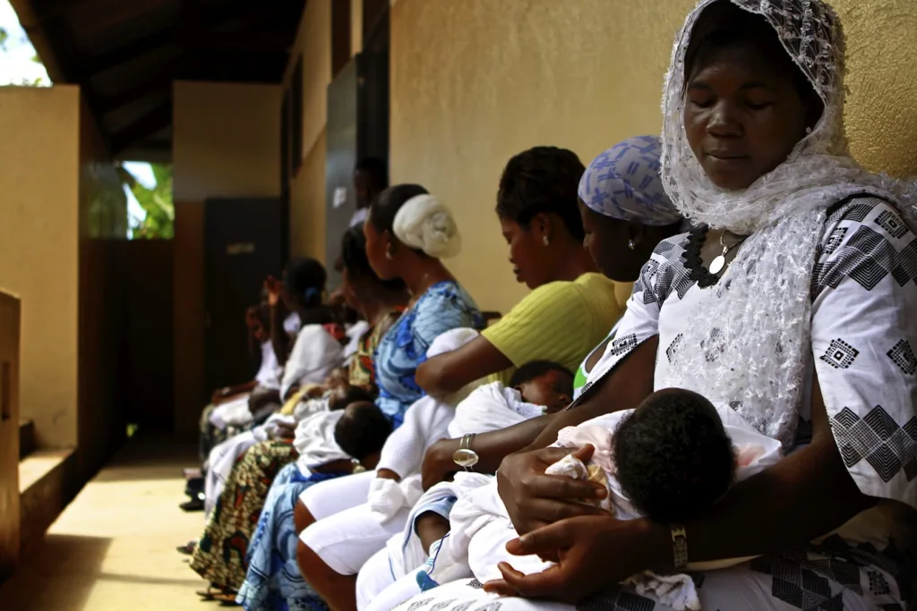 Mothers awaiting healthcare
