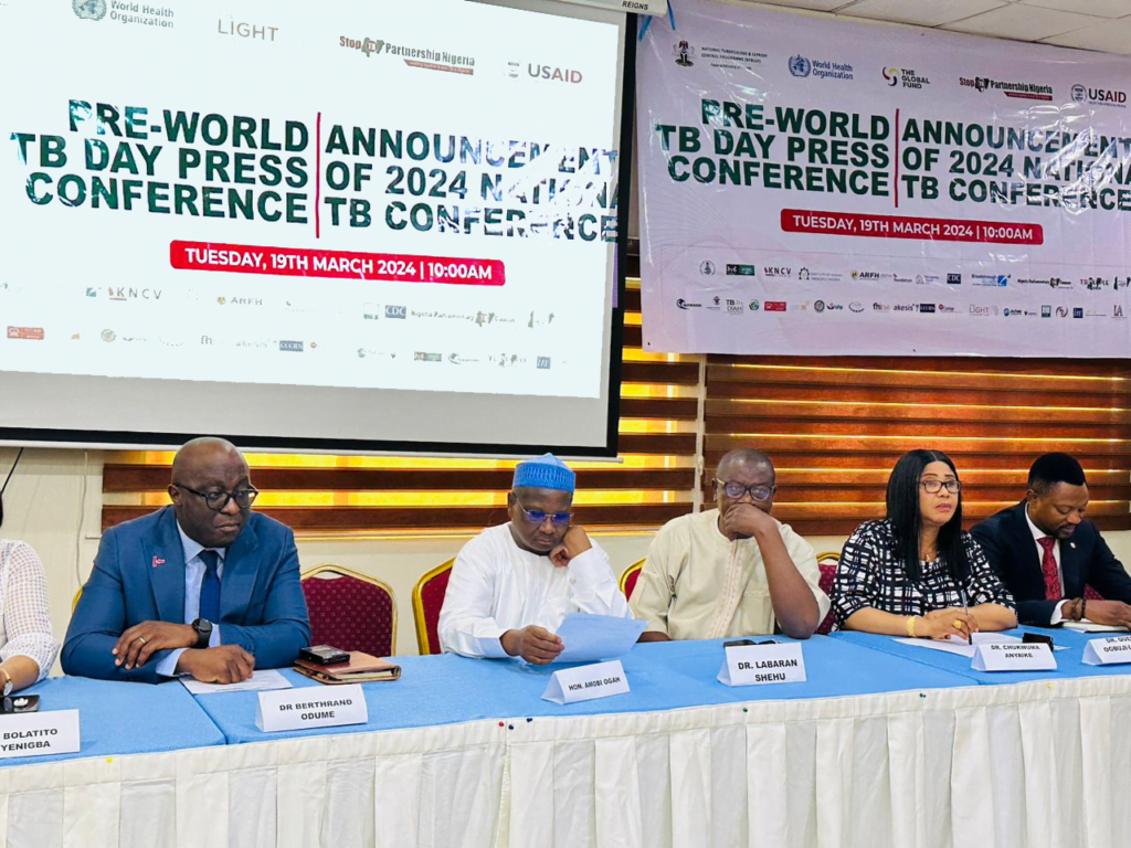 Experts at a pre-world TB day press conference in Abuja